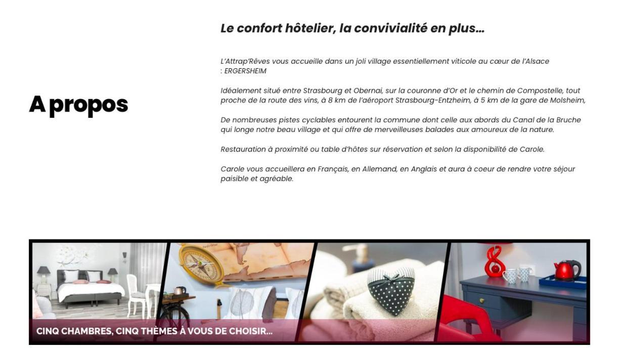 L'Attrap'Reves : Le Confort Hotelier, La Convivialite En Plus Ergersheim Ngoại thất bức ảnh